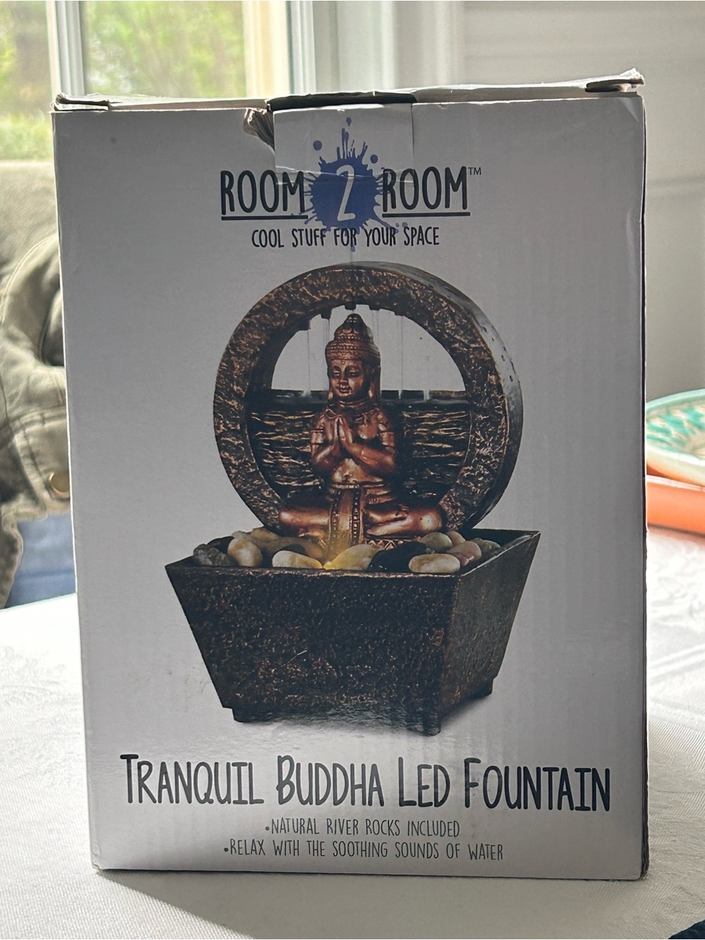 Room 2 Room Tranquil Buddha LED Fountain - Bronze colored finish